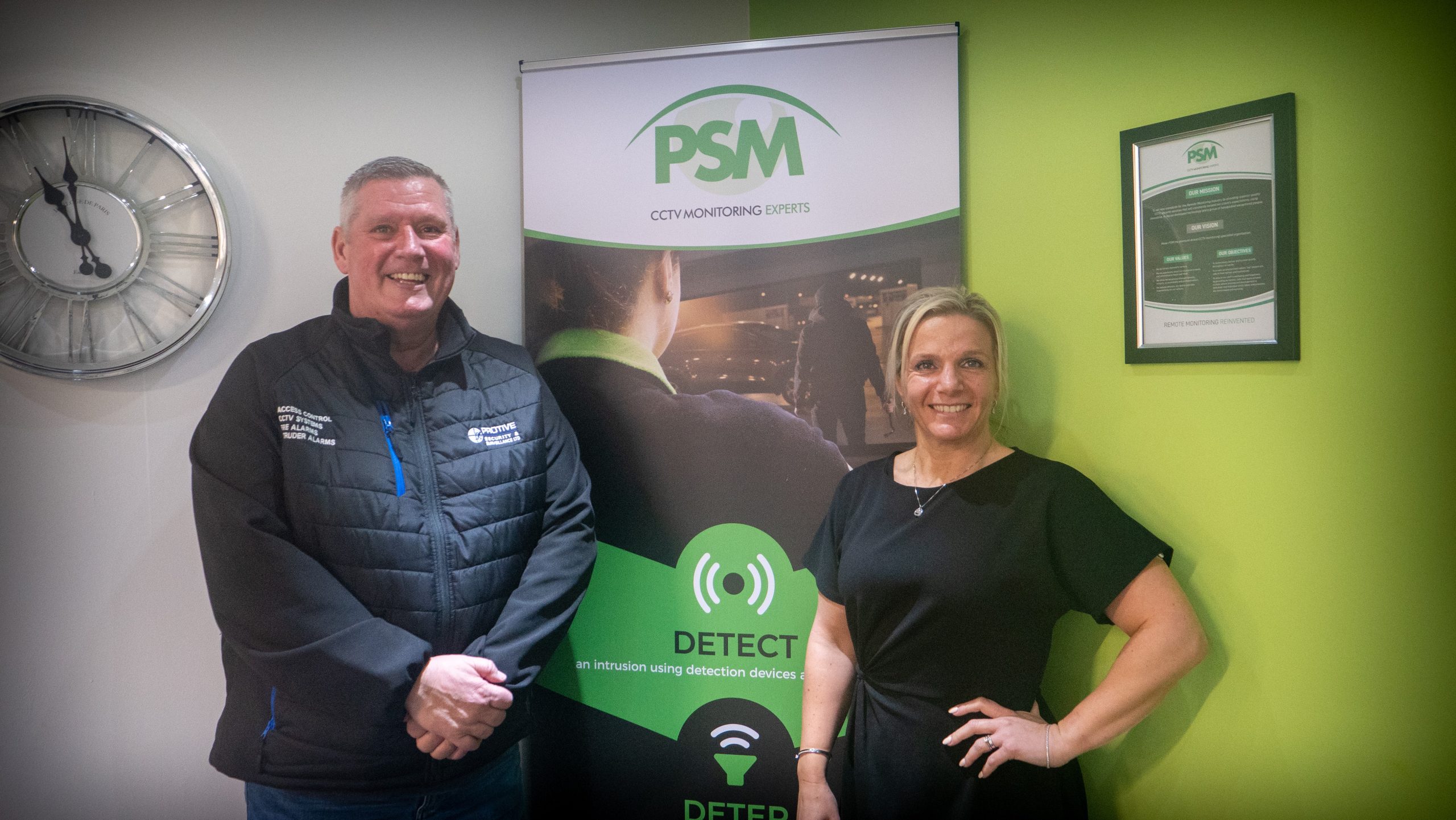 Protive PSM Shaun and team member from PSM